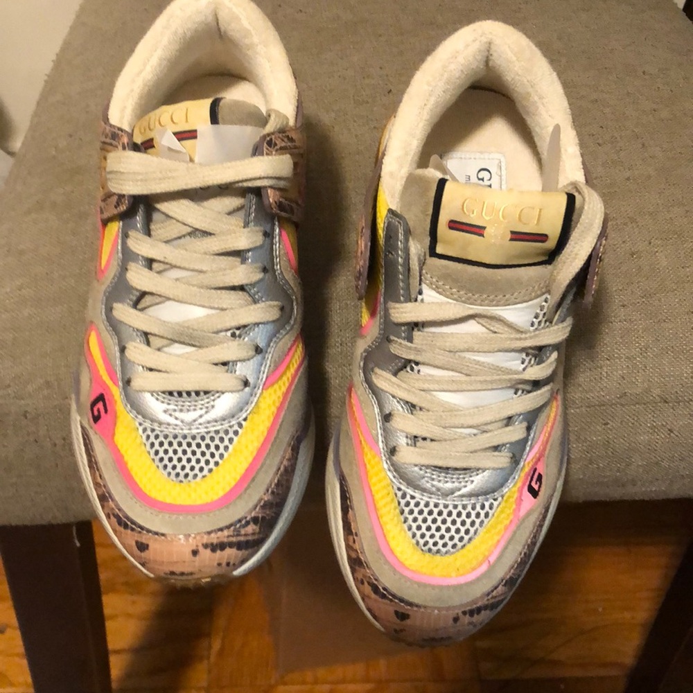 Gucci multi color brand new sneakers
